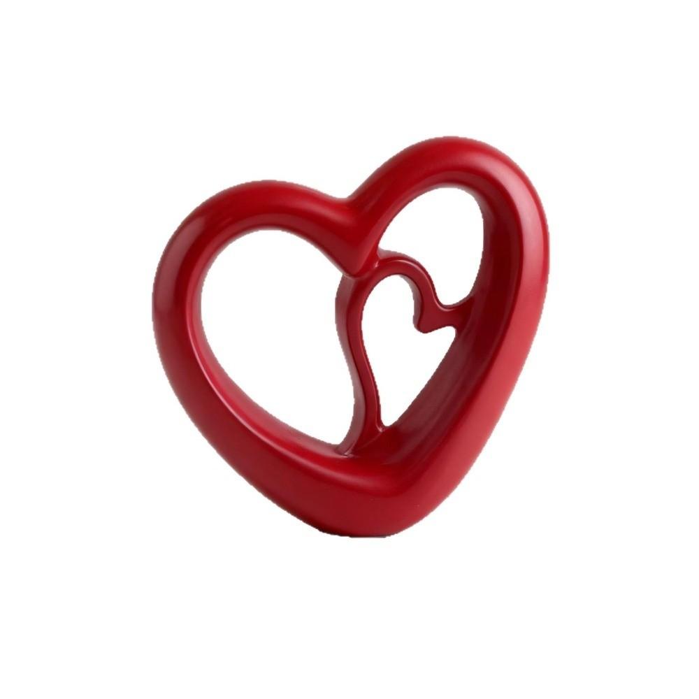 Decoration Valentine's Day Love Ornament Handicraft Double Hollow Heart Models  Couple