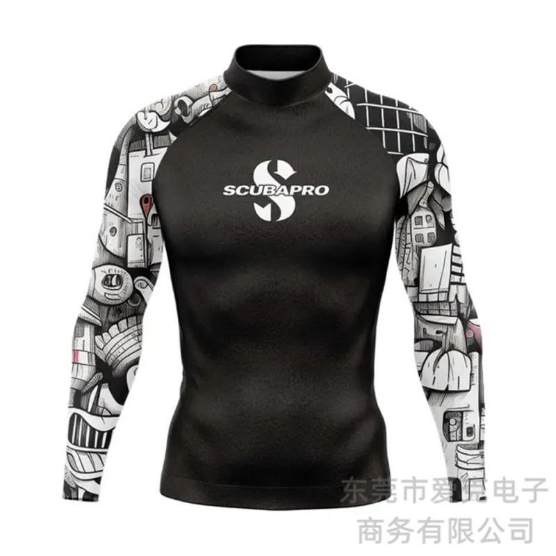 SCUBA Diving Suit Men's Surfing Snorkeling Long-sleeved Sunblock Jellyfish Sports Swimming