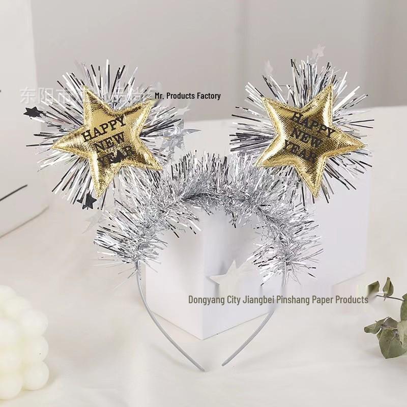 Pentagram Happy New Year Headband - European & American Party Hair Accessories