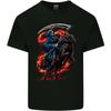 The Grim Reaper On Horseback Skull Kids T-Shirt Childrens