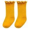Frühlings- & Herbst Babysocken mit Rüschenkante für 0-3 Jahre - Baumwoll-Stapelsocken für Mädchen