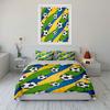 Soccer-Themed Set For Sports Fans  Kid'S And Adults' Bedroom Decor, Exquisite Three-Piece Bedding Set Gift