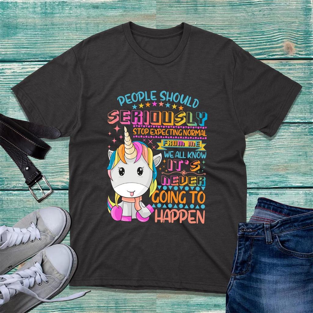 Leute sollten ernsthaft aufhören, Einhorn-T-Shirts zu erwarten Lustiger sarkastischer Witz Oberteil