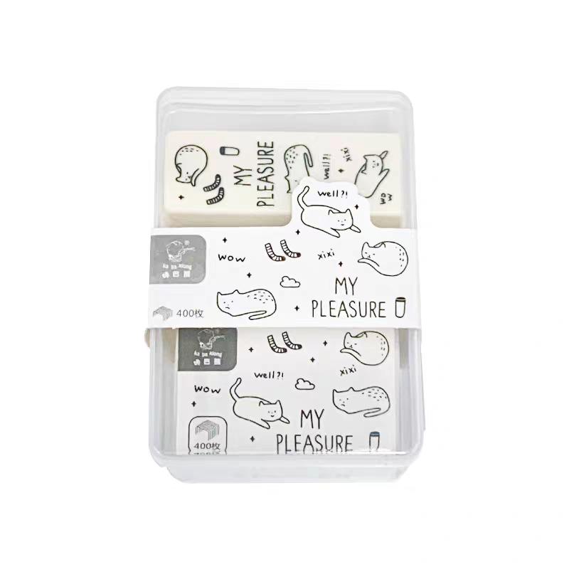 

1 set of Kawaii stapler with 400 staples, portable mini cute stapler, staples, student supplies, office accessories