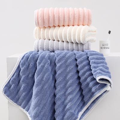 Quick-drying Coral Velvet  Face Wash Towel Household Thickened Coral Velvet Shower , Daily Use Super Absorbent
