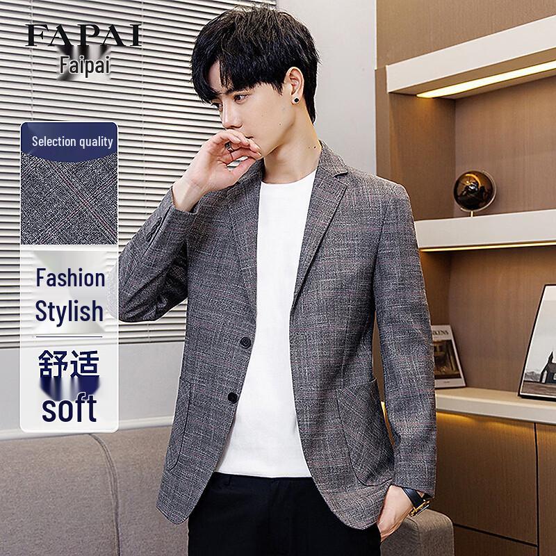 FAPAI Men s Slim Fit Business Suit Jacket 2XL 54