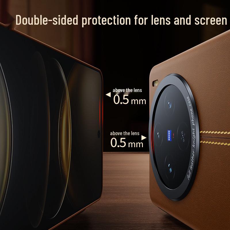 Premium Öl-Wachs-Lederhülle für X200pro/X200pro Mini - Magnetisches Vollschutz-Track-Design