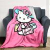 1 Stück Hello Kitty Sanrio Decke Leichte Flanelldecke für Sofa Bett Reise Camping Wohnzimmer Büro Couch Sessel