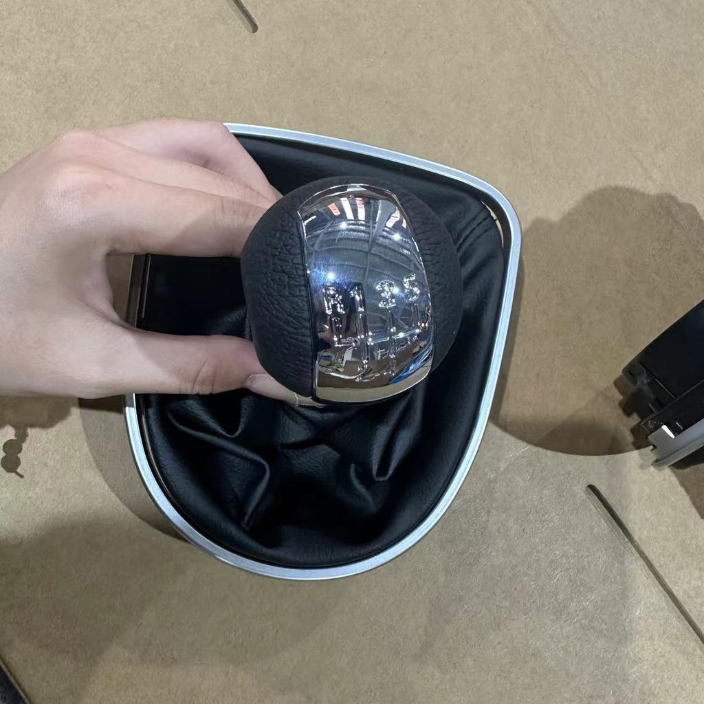 5/6 Speed Manual Leather MT Gear Shift Knob Gaiter Boot Cover Frame Base for Seat Altea Leon II 2 Toledo III 3 Car Accessories