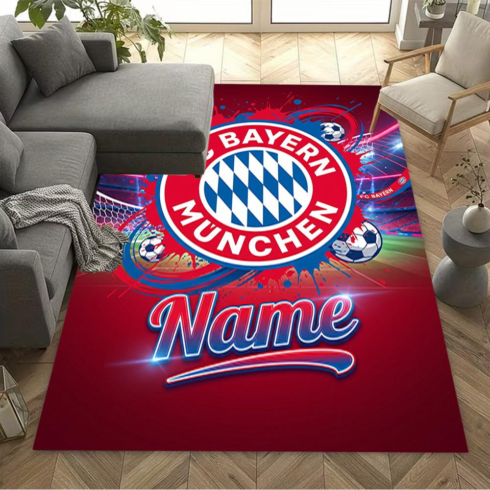 Bayern Munich Fan Gear Floor Rug Office Rug Suitable for Living Rooms Dormitory Kitchen Bedrooms Anti-slip Rug Decorate Offices Spiritual Gift