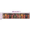 VidaXL Tapis de cuisine lavable impression carrée 60x300 cm velours 136569
