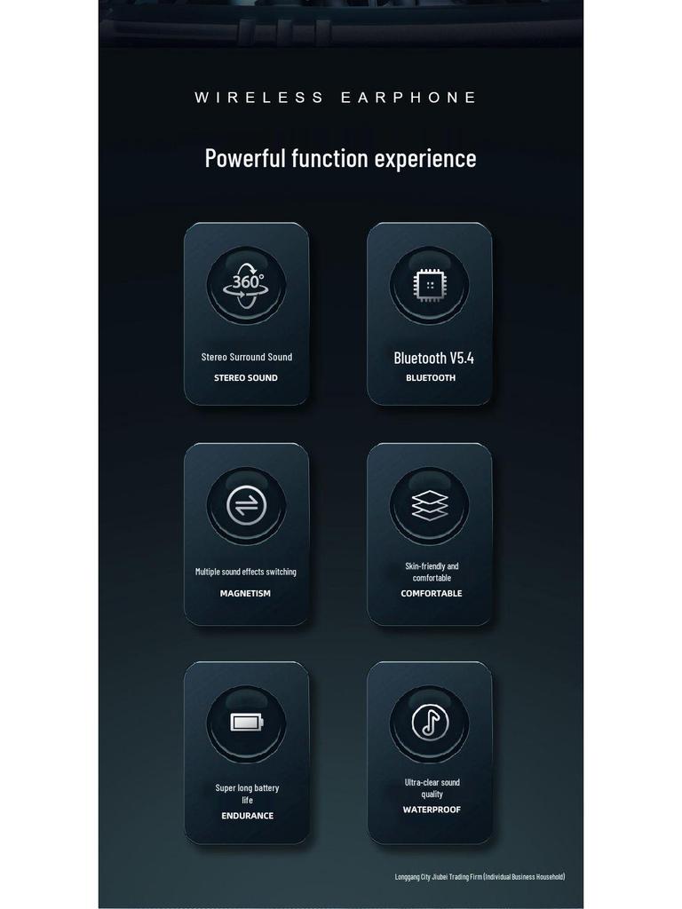 Deep Bass Bluetooth In-Ear Earphones with Long Battery Life, Noise Reduction & Waterproof Design for Sports, Gaming & Running