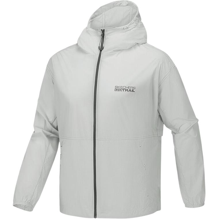 Skechers Outdoor Series Woven Hooded Zip-Up Long Sleeve Jacket Men jackets P226M118-02BX M