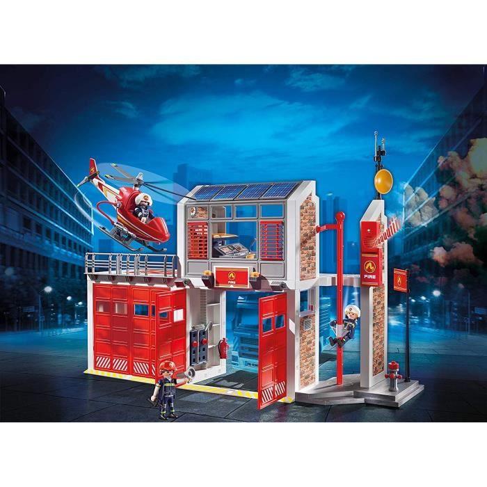 Playmobil 9462 Remiza strażacka z helikopterem, City Action, Mieszany, Dla dzieci od 4 lat