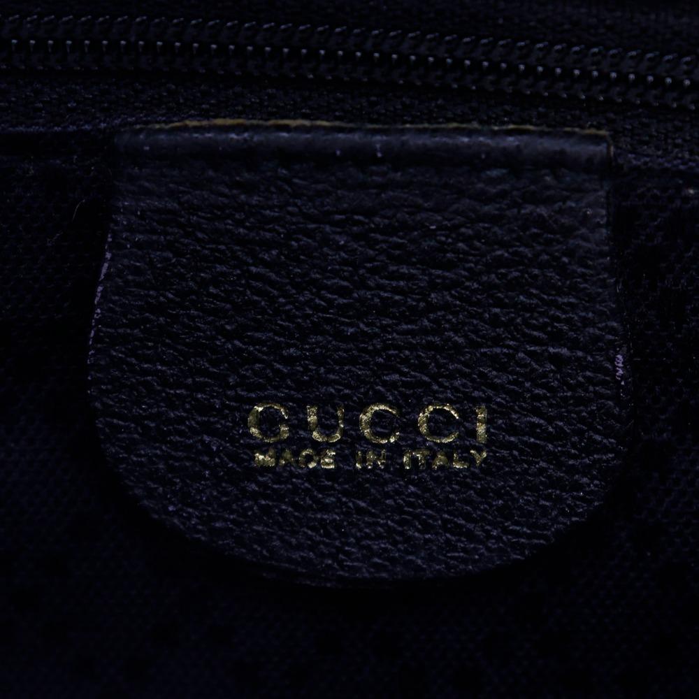 Gucci Bang Boot Tote Bag Old Gucci Black Suede Women Used