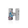 Charms Lettres Papillon Amour Perles Cuivre Convient Bracelet Fin Fabrication Bijoux DIY