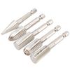 5Pcs Rotary File 14in Hex Shank Double Cut Metal Grinder Drill Bit Set for Carving Polishing