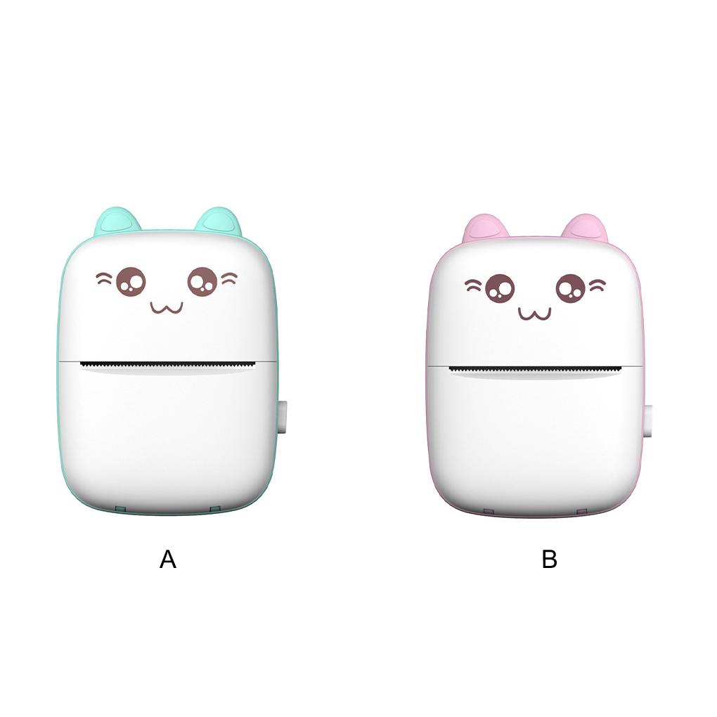 Bluetooth Thermal Printer Portable And Durable For Office Memos And Class Notes Cute Pattern