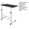 Height Adjustable Bedside Table with Wheels Portable Overbed TV Tray Table Movable Hospital Home Couch Side Standing Laptop Computer Desk