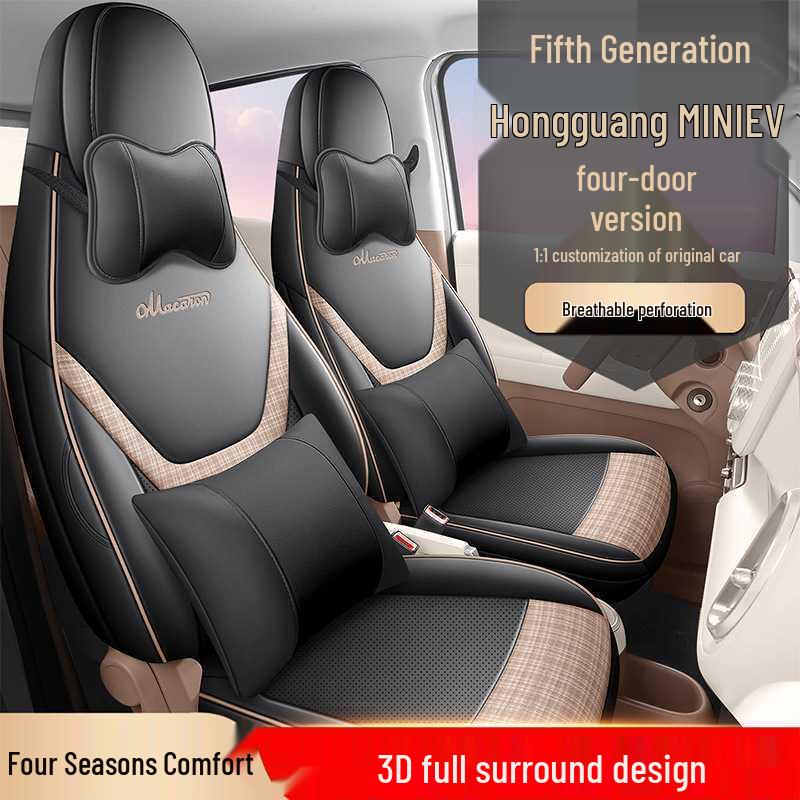Fifth Gen Wuling Hongguang Mini: 26 Cartoon Leather Car Seat Covers