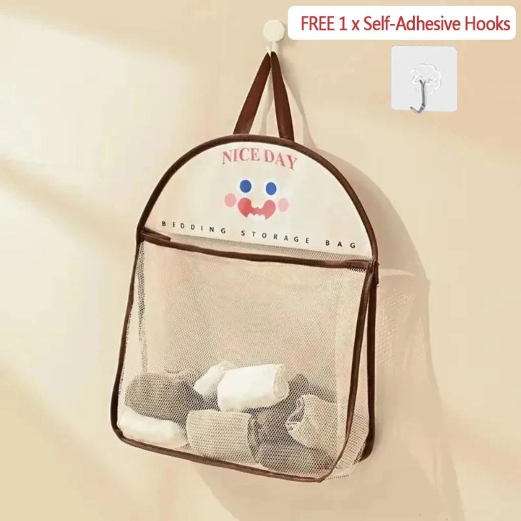 Animal Mesh Bath Toy Organizer with Suction Cups Bathtub Toy Holder Storage Basket Baby Multi-use Net Bags Bathroom Shower Caddy