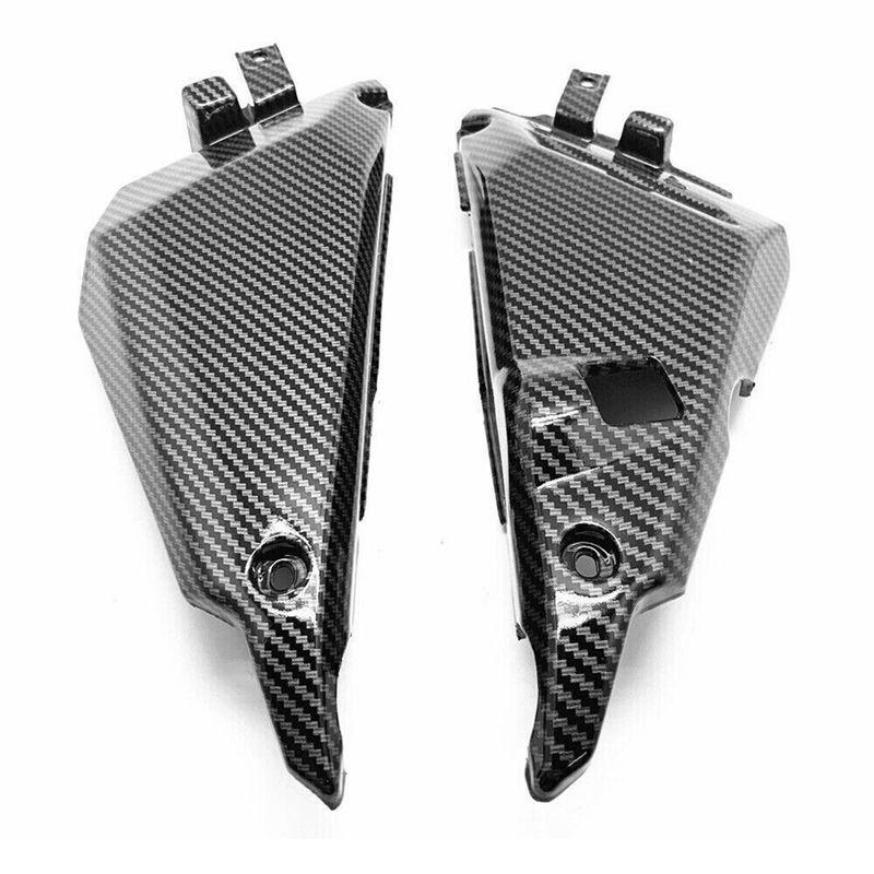 Motorcycle Frame Side Cover Cowl Panel Trim Body Fairings Replacement Parts For Kawasaki Z650 2017-2019 Engine Guard Protector Carbon Fiber Pattern