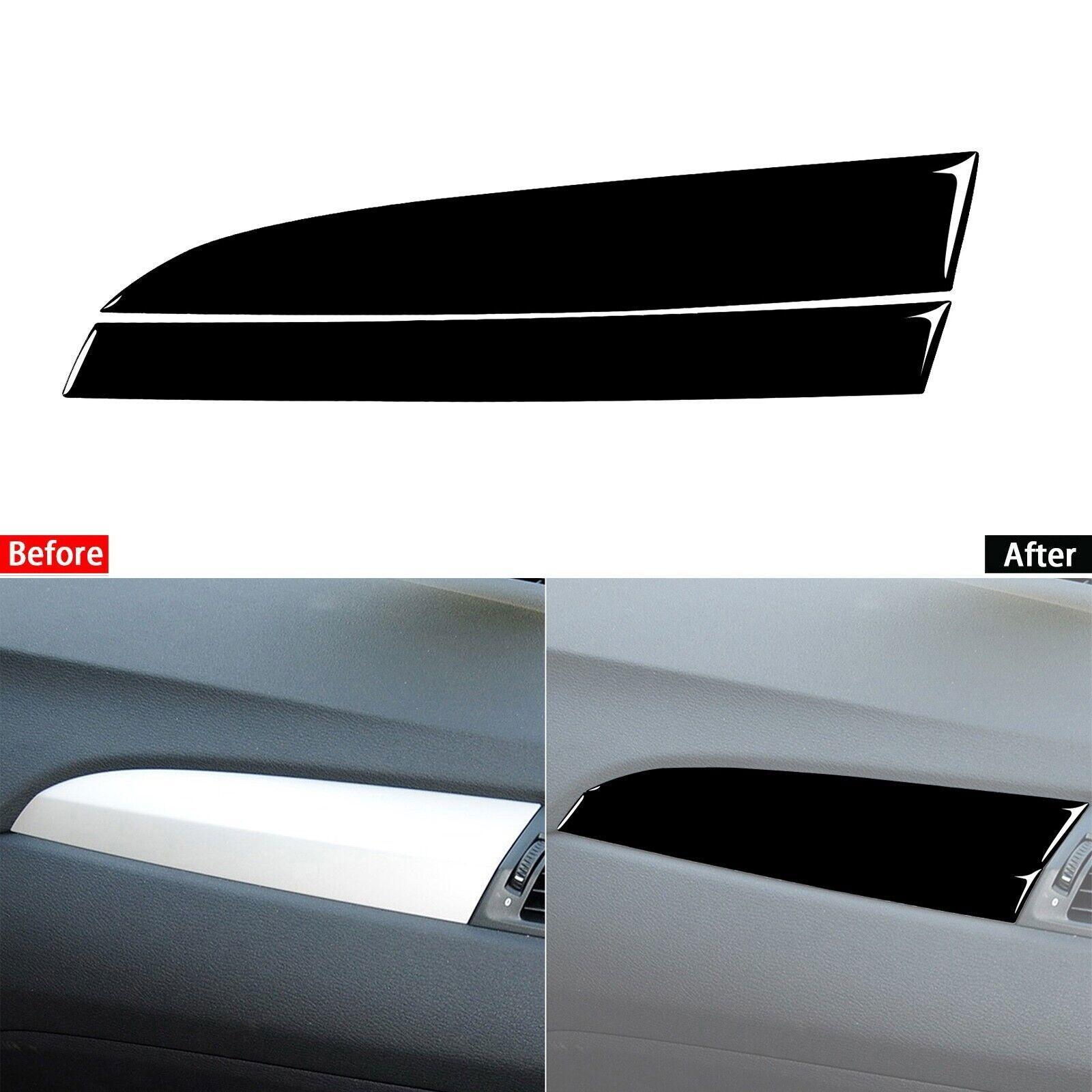 Glossy Piano Black Co-pilot Dashboard Panel Cover For BMW X3 X4 F25 F26 2011-17