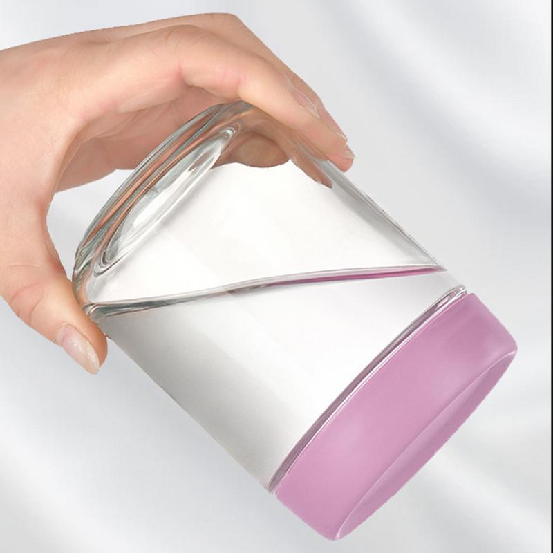 4er-Pack Joghurtgläser aus Glas mit Deckel, luftdicht verschlossene, weithalsige Lebensmittelbehälter, geeignet für die Aufbewahrung von Joghurt über Nacht im Gefrierschrank