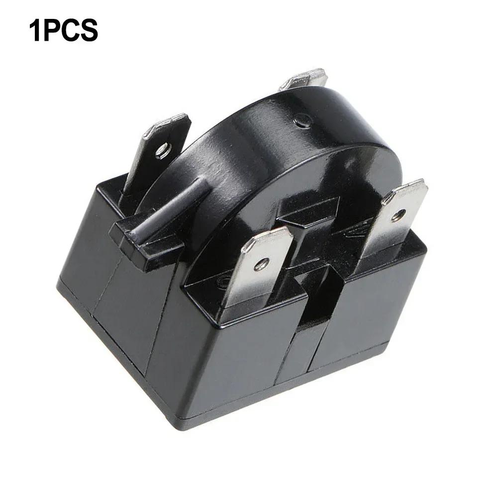 Overload Protector PTC Start Relay 1/3Pins 1PC Black Efficient For Compressor Replacement For Mini Fridge 2025