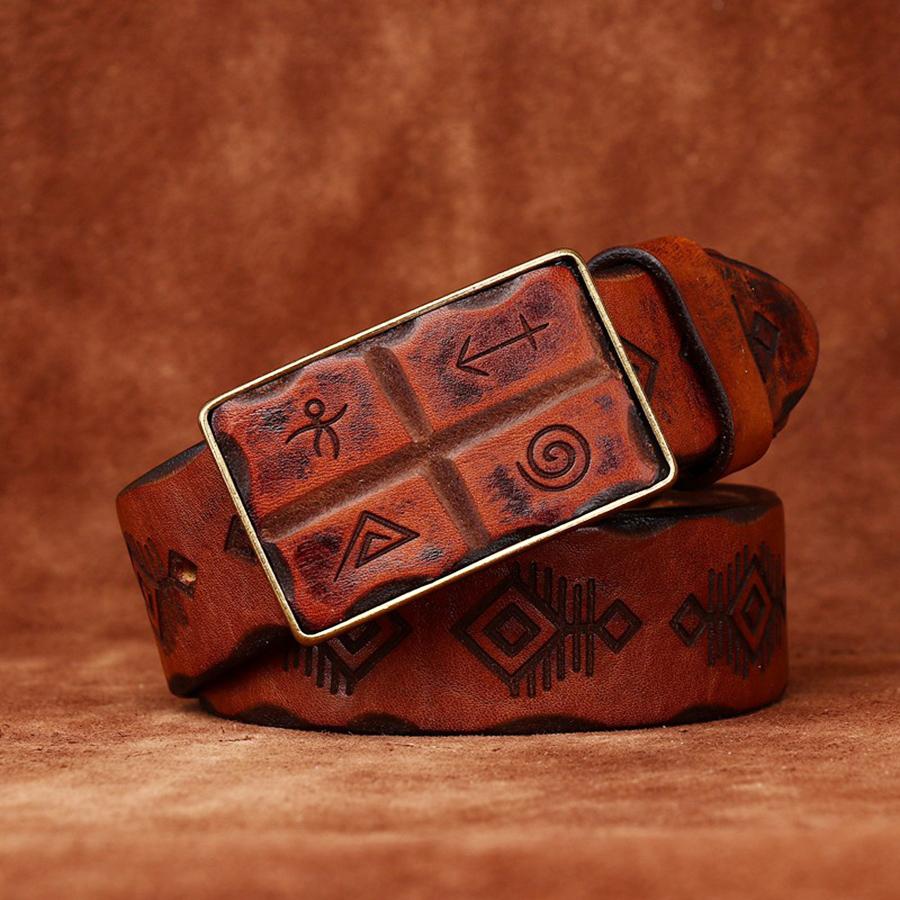 Genuine Leather Belt First Layer Cowhide Belt Cow Leather Men Belt Needle Buckle Waist Belt Black/coffee Designer Belt for Men