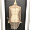 BURBERRY Check pattern see-through Blouse Shirt Long sleeve shirt