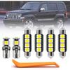 7pcs LED White Interior Light Bulbs Kit For Jee'p Liberty 2008 2009 2010 2011 2012 Interior Light Kit Super Bright 6000K Map Cargo Dome License Plate