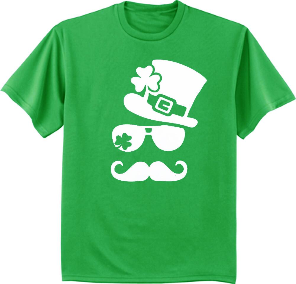 Funny St Patrick Day T-shirt Mens Graphic Tee Leprechaun Irish Shamrock Clover XXXXL