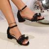 Fashion Lace Elegant  Sandals Woman Shoes Summer New 2025 Fashion Plus Size Pumps Dress Open Toe Designer Sandalias De Mujer