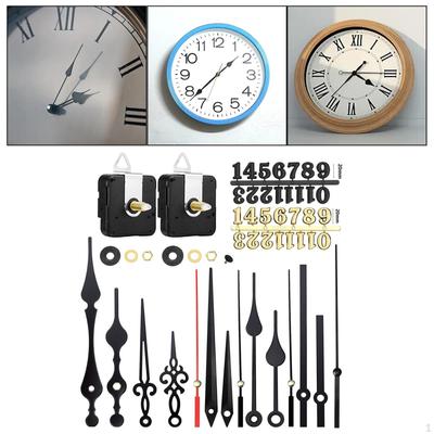 2 Piezas Mecanismo de Reloj de Pared, Mecanismo Colgante de Repuesto para Club,