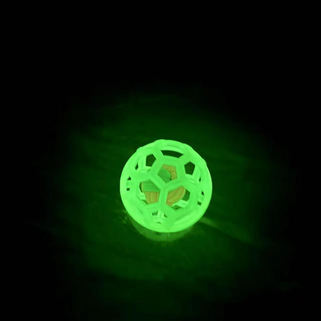 TPR Gumový dutý míček hračka pro mazlíčky s vánočním zvonkem pro štěňata a kočky