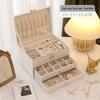 Exquisite Three-Layer Jewelry Box 2025 - Large Capacity for Earrings and Necklaces