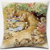 Cute Cartoon Rabbit Printing Series Pattern Pillowcase Square Pillowcase Home Office Decoration Pillowcase