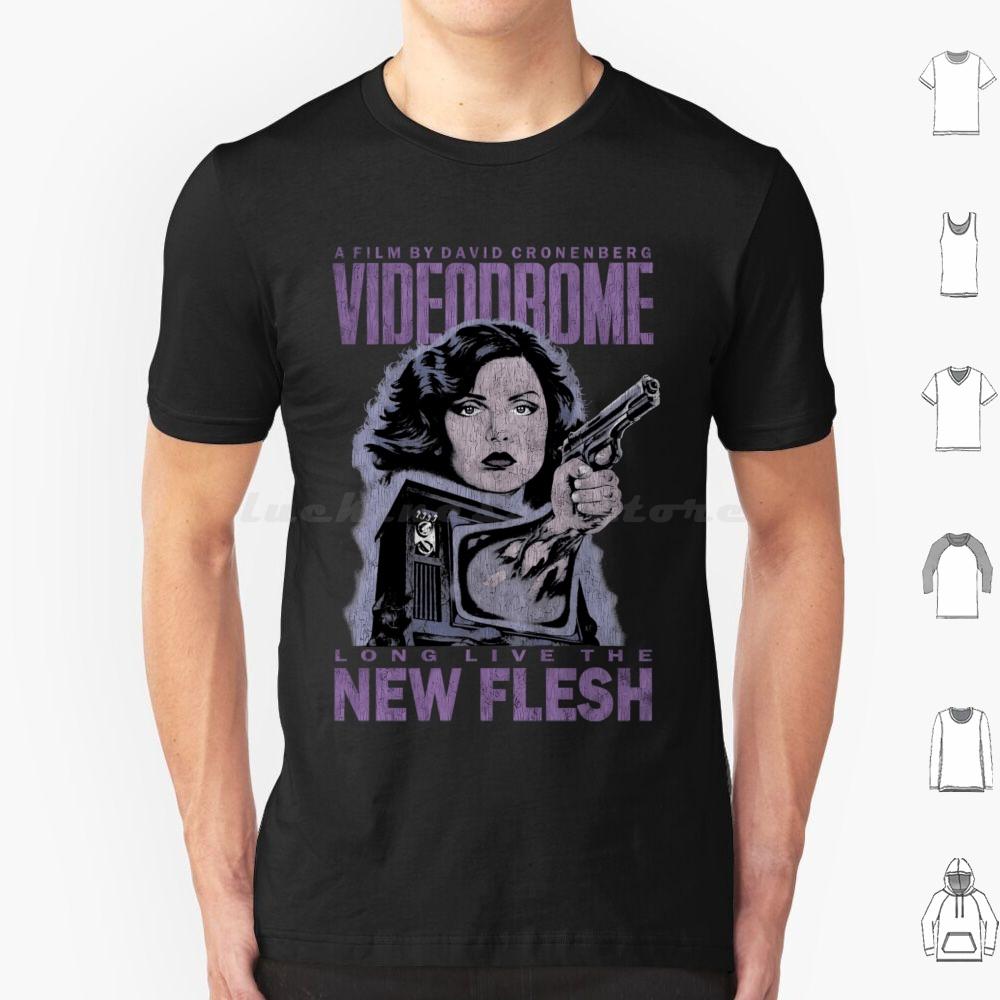 Videodrome Long Live The New Flesh T Shirt Men Women Kids 6xl Videodrome Horror David Cronenberg Movie Vhs Cronenberg 80s Sci