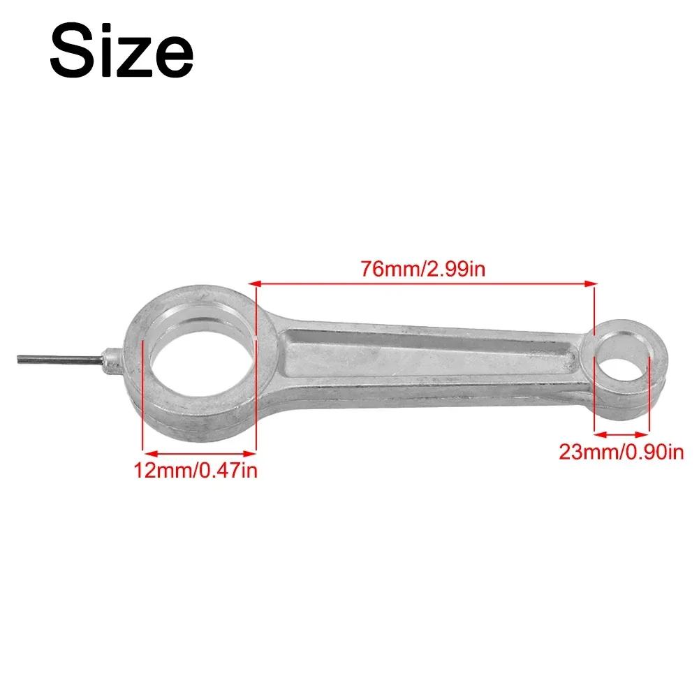 1 Stuks Luchtcompressor Drijfstang Zilverkleurig Aluminiumlegering Voor Luchtcompressor 12×67×23 12×69×20 12×76×23 13×83×24mm