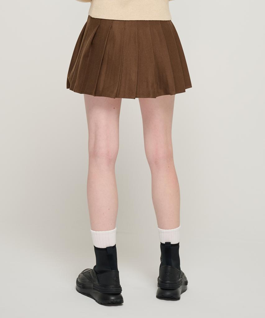 Road Road Women'S Daily Pleated Tennis Skirt (Brown)