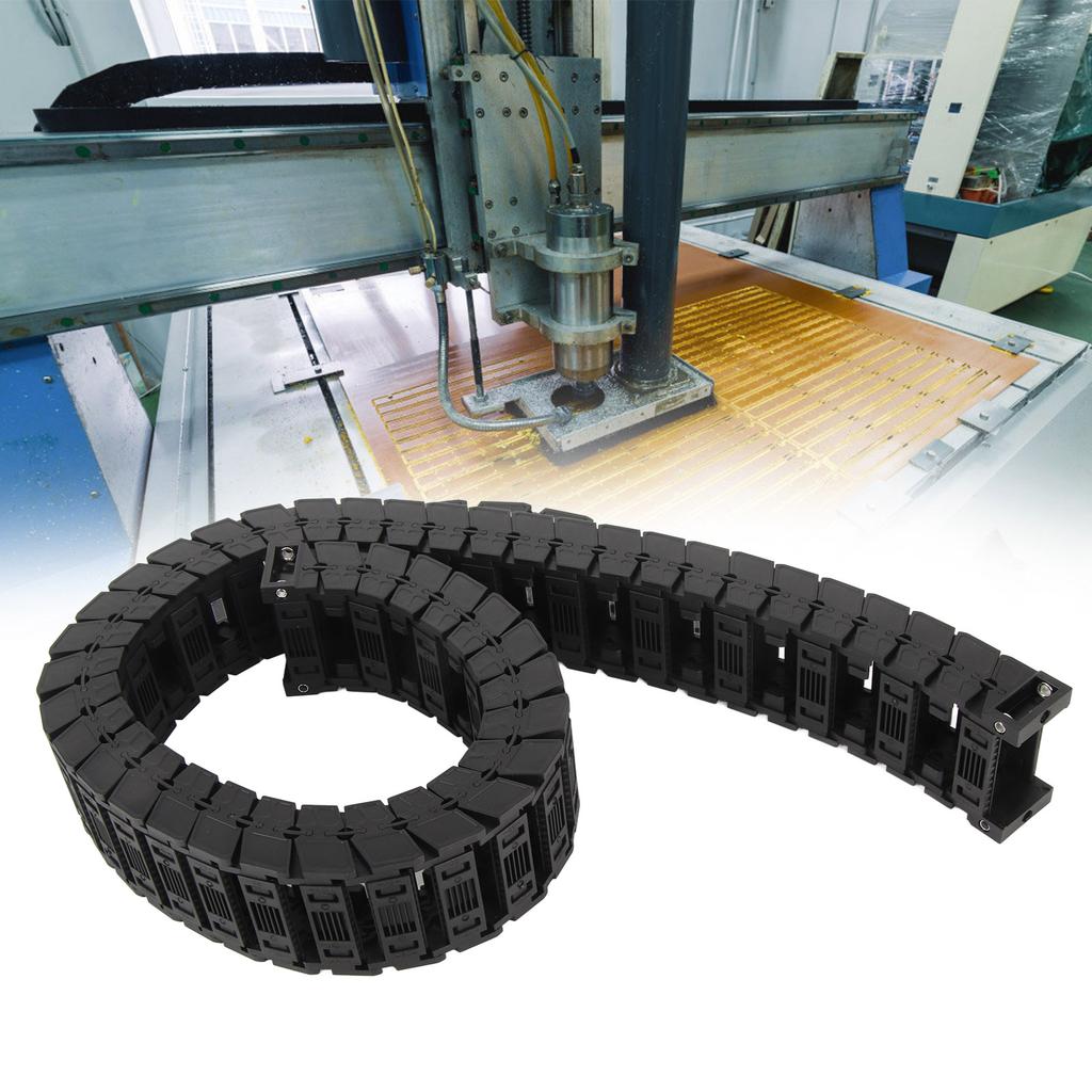 Cable Drag Chain Silent Series Removable Assembly Nylon Wire Carrier Bridge Towline