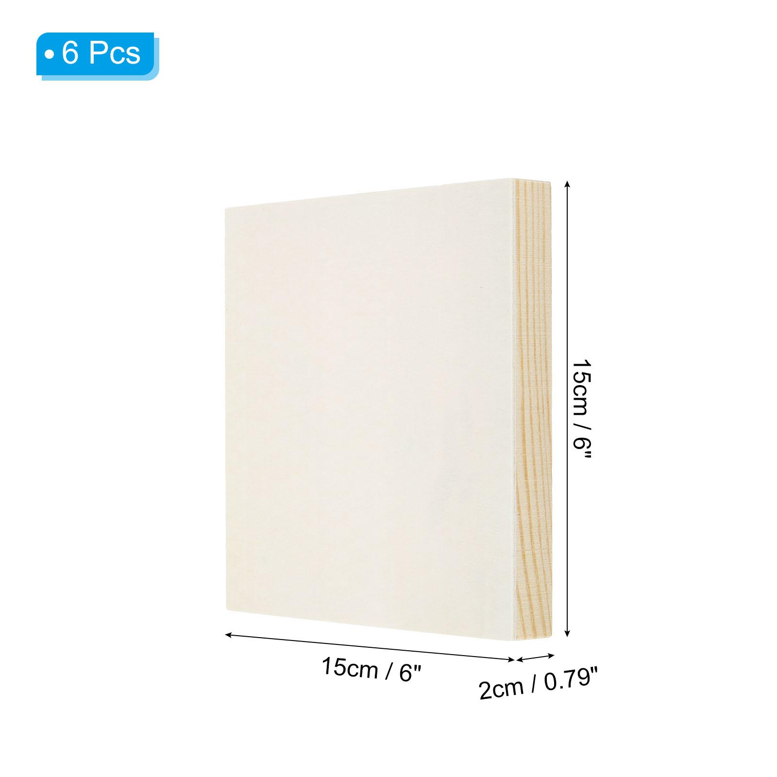 6/8Pcs Wooden Photo Oil Painting Canvas Painting Frames Canvas Unfinished Square Art Wood Canvas Panel Painting Boards for DIY
