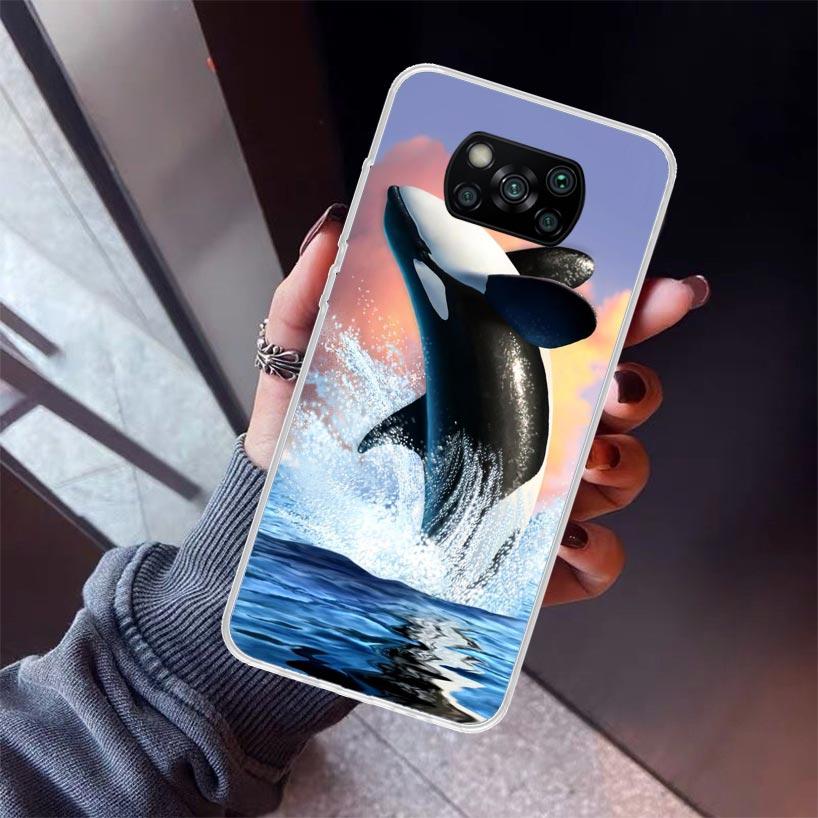 

Sea Orcinus Orca Phone Case for Xiaomi Poco F7 Ultra X7 X6 X5 Pro X4 Gt M8 M7 Redmi 15 15C 13 13C 12 12C Soft Cover Fundas Poco Xiaomi Poco X5 Pro