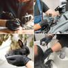 100/10Pcs Thickened Disposable Nitrile Gloves High Quality Black Car Cleaning Dusting Gloves Repair Work Gloves Auto Accessoires