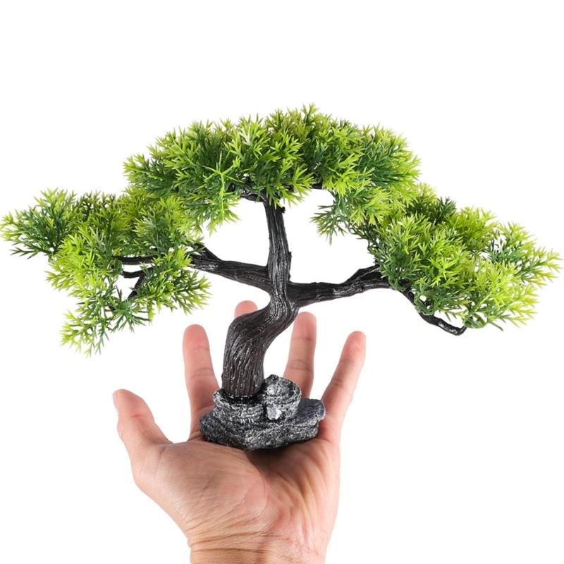 Artificial Pine Bonsais Aquariums Ornament Natural Lookings and Easily Maintenance Landscape for Fishtanks Enthusiasts