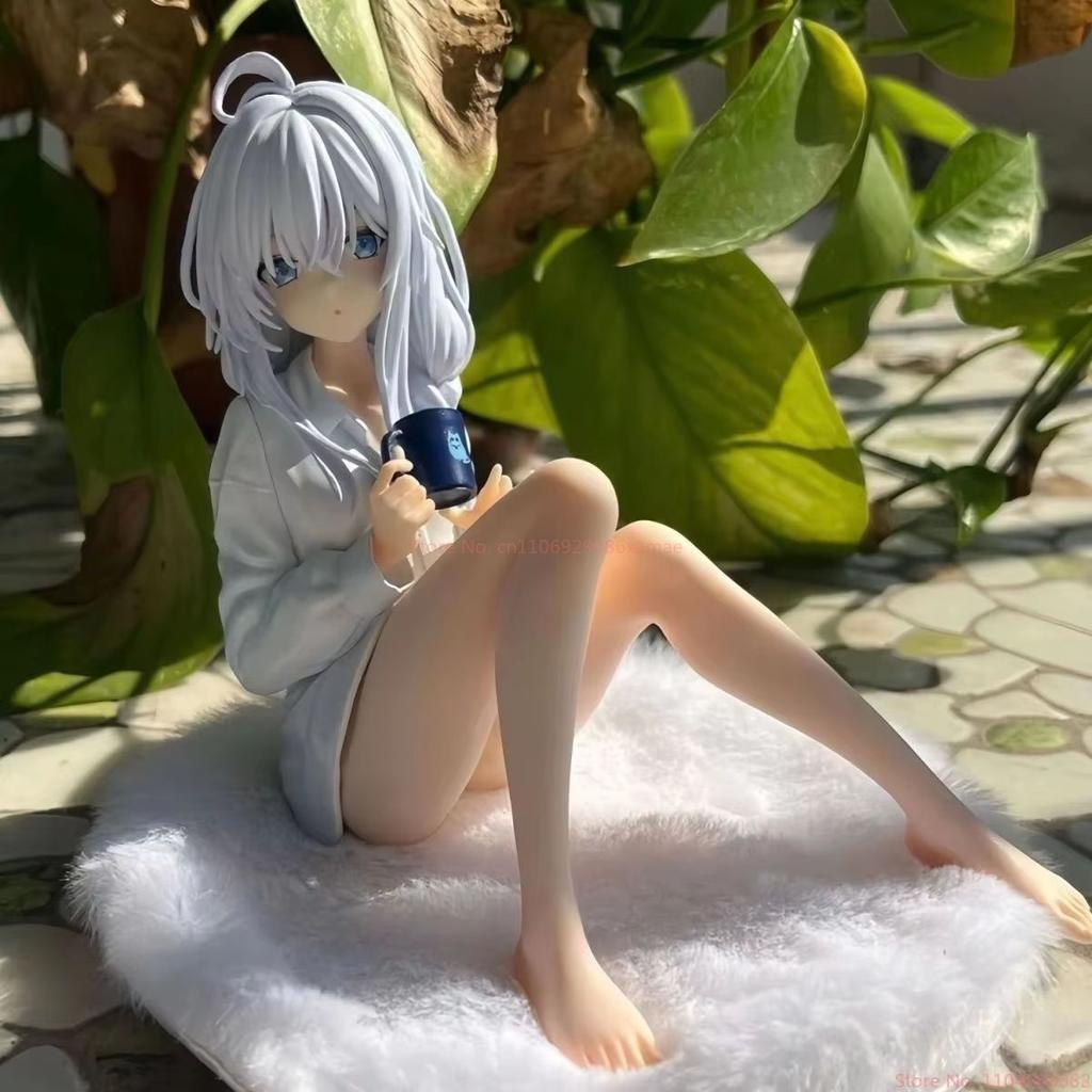 In Stock The Journey Of Elaina 11cm Pajama Sitting Anime Girl Figure Collectible Decor Model Birthday Surprise Gift