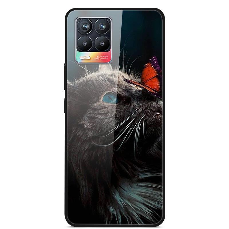 Glass Back Cover For Realme 8 Pro Case Tempered Glass Case For Realme 8 Pro 8i Realme 8 5G Phone Case Cover Realme8 5G Pro Funda