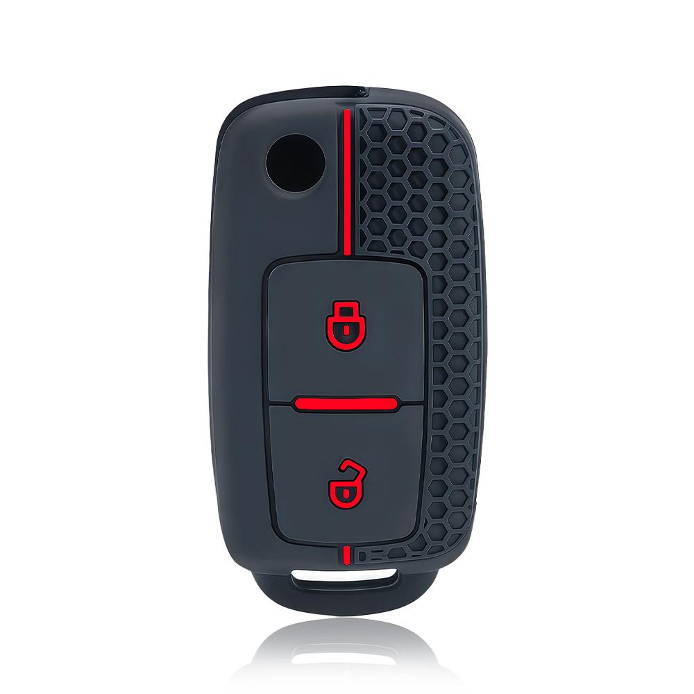 

Силиконовый чехол для ключа автомобиля Чехол для ключа для VW T5 Polo Passat Volkswagen Golf 4 5 6 Caravelle Skoda Fabia Octavia Ligier JS Seat Toledo красный