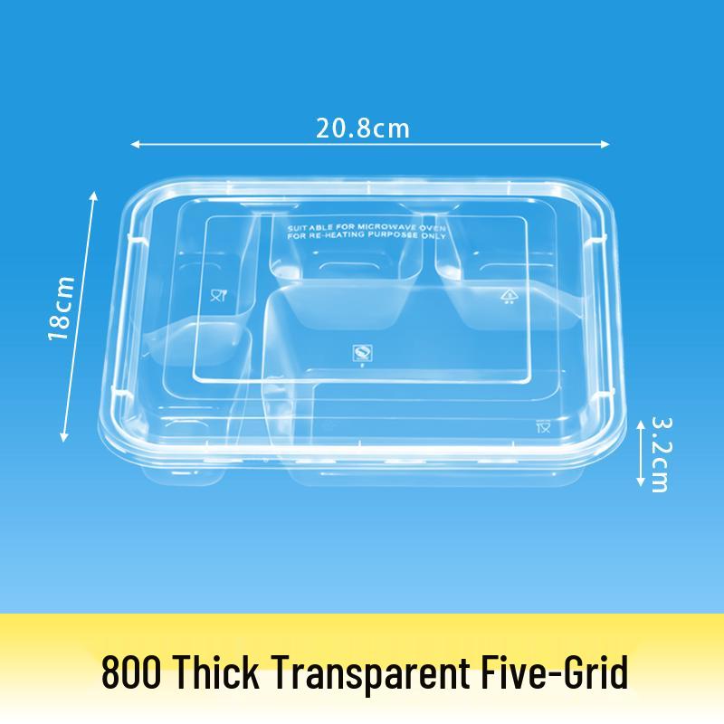 Disposable Divided Meal Prep & Takeout Containers